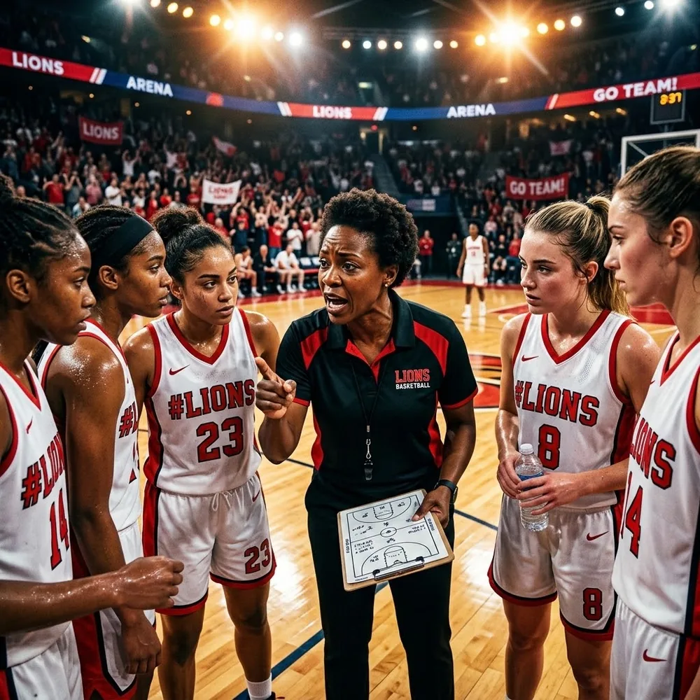 Coach developing student-athletes